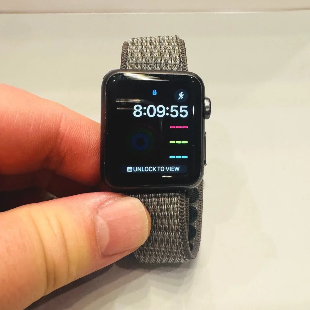 Apple Watch Series 1 38mm Space Gray Aluminum Locked For Parts